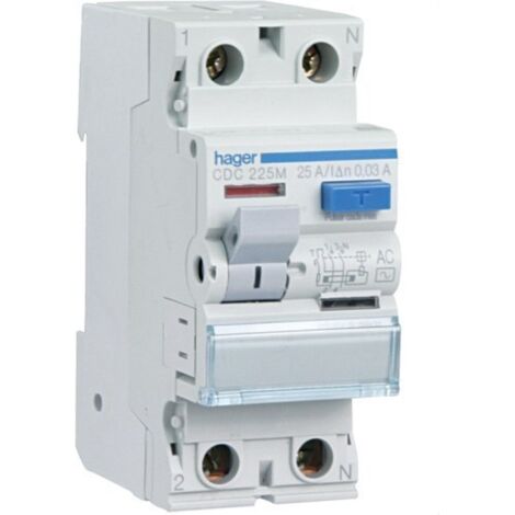 HAGER CDC263M  Diferencial 2P 63A 30mA tipo-AC