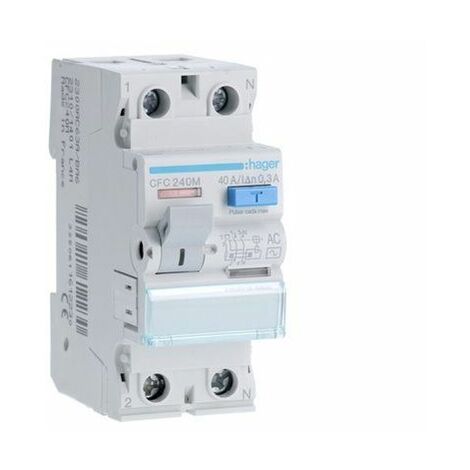 HAGER CFC240M  Diferencial 2P 40A 300mA tipo-AC