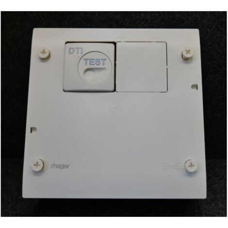 Hager – Coffret de communication TN401 – Semi-équipé pour téléphone et TV – 10 connecteurs RJ45/ADSL – Installation murale facile