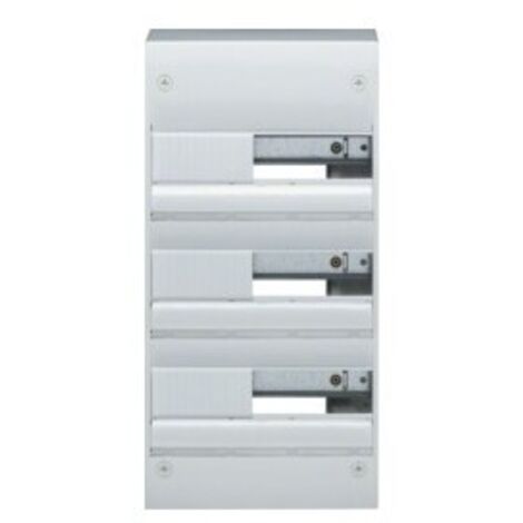 Hager – Coffret électrique nu 3 rangées GD313A – 39 modules – Indice de protection IP30 – Montage en saillie – Fixation Quickfix