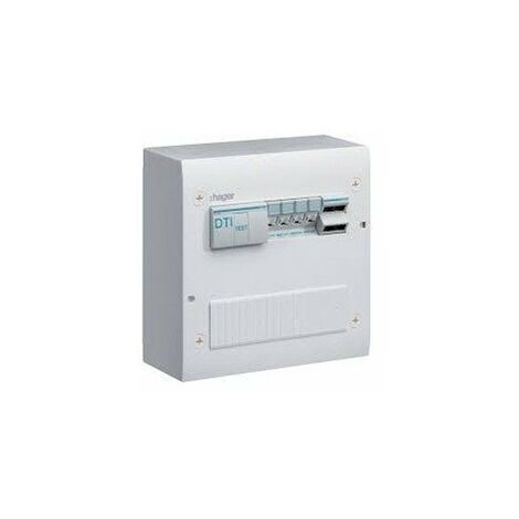 Hager – Coffret VDI semi-équipé 20 modules – Système de brassage intégré – Pour réseaux de communication modernes – Installation rapide