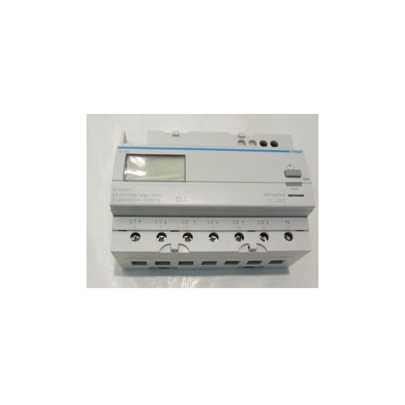 Compteur triphasé direct 100A sortie knx système domotique tebis Hager TE360