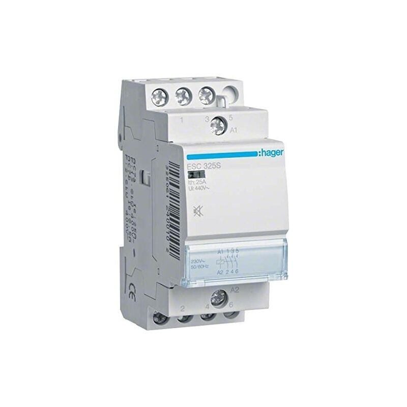 Contacteur silencieux ESC325S 25A 3NA 230 v - Hager