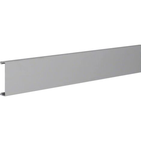 Hager – Couvercle pour goulotte électrique 60mm RAL 7030 gris – Longueur 2000mm – Finition esthétique pour installations électriques - BA70602