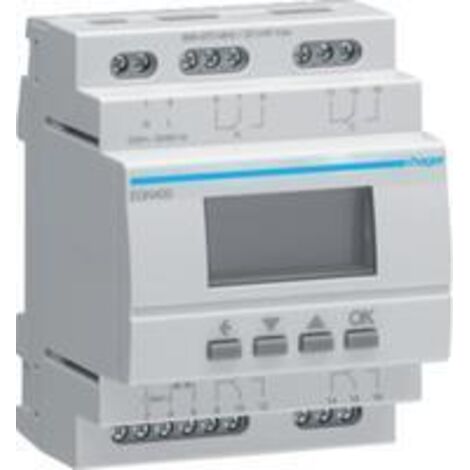 Hager Digitale Multifunktions- EGN400 Zeitschaltuhr m.Bluetooth 4-Kanal 1 (EGN400)