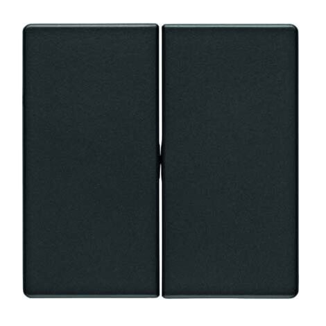 HAGER DOUBLE KEY - Q1/Q3 ANTHRACITE VELOUR PLAQUE DE COMMUTATION ET OBTURATEUR (16236086) BERKER