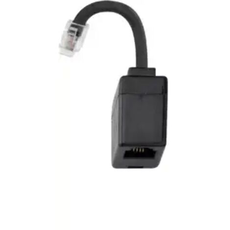Hager EHZ001A RJ12 Buchse auf RJ10 Stecker Adapter