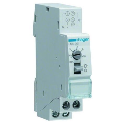 Hager EMN001 Treppenlichtzeitschalter Hutschiene 230 V
