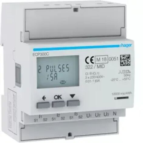 Hager Energiezähler 3phasig ECP300C