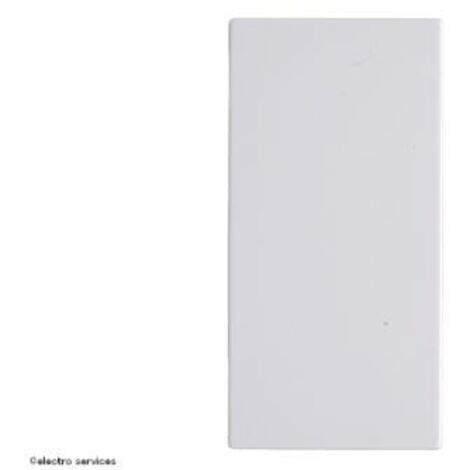 Hager – Enjoliveur interrupteur 1 module blanc – Fixation encliqueter – Compatible mécanisme Gallery – Résistance chocs IK05 – Classe protection IP21