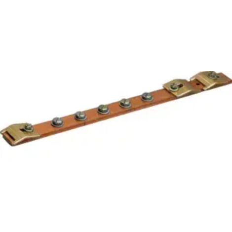 Hager Erdungsschiene,Univers CU 20x5mm,1-feld UZ010
