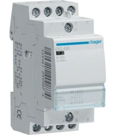 HAGER ESC425 Contattore 25A 4NO 230V