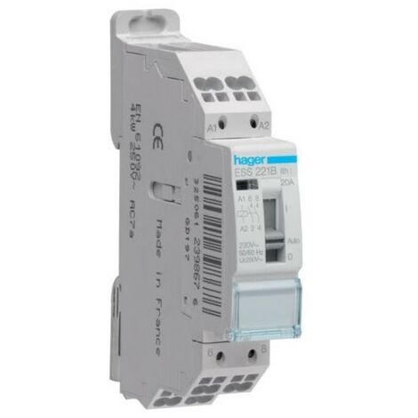 Hager ESS221B Contattore manuale 20A 2F 230V