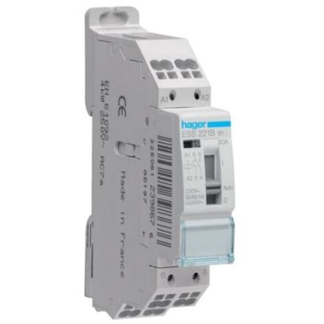 Hager ESS221B Manually operated contactor 20A 2F 230V