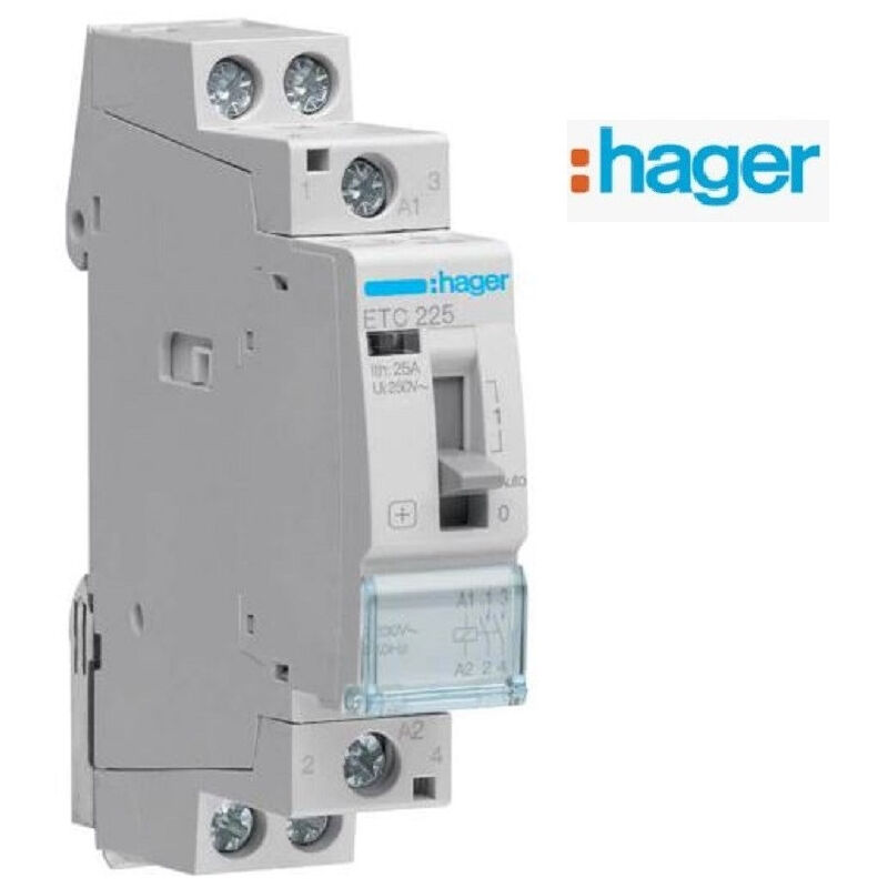 Etc225 Hager Contacteur Chauffe Eau Double Tarif (jour Nuit) 25a 2no - Bobine 230vca