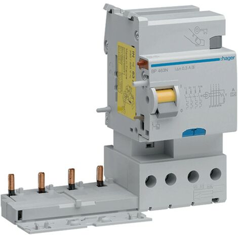 Hager FI-Block 4P 63A 300mA A/S 3 Module BP463N