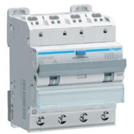 Hager FI-LS 4P 6KA B16A 30MA A QC/QB (ADM416QC)