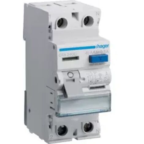 Hager FI-Schalter 2P 6kA 40A 300mA Typ A CFA240D