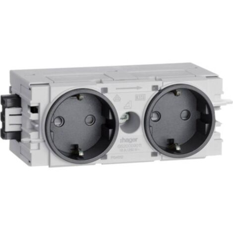 Hager GS20009011 Module enfichable graphite 120x50x61 mm