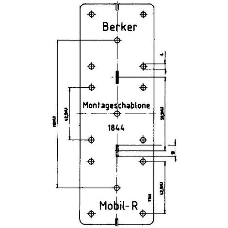HAGER INTEGRO GABARIT SUPPORT CARTON BERKER 91844