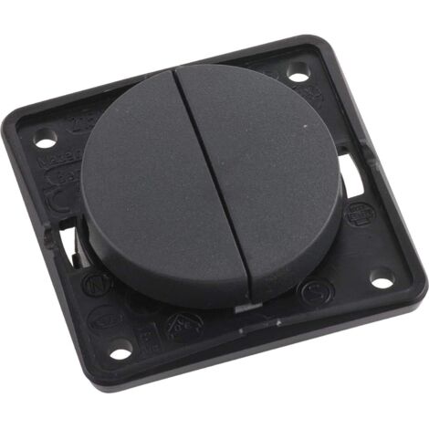 Hager integro – Interruttore doppio Antracite
