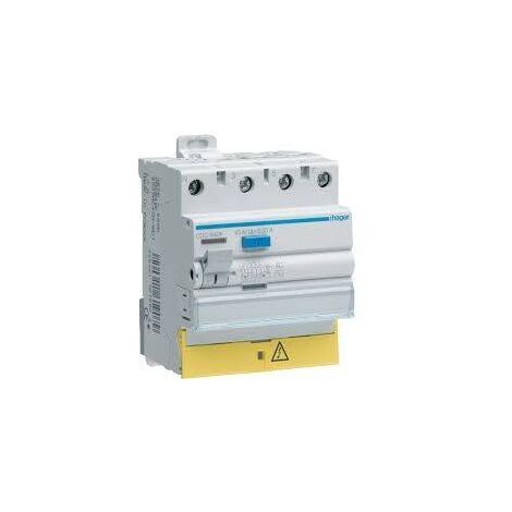 Hager – Interrupteur différentiel AC 30mA 63A – Protection contre électrocution – Installation sur rail DIN – 230/400V – Usage intérieur