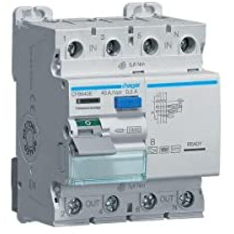 Hager Interrupteur Différentiel Standard 40A 4 pôles