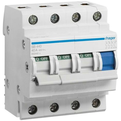 HAGER - INTERRUTTORE NON AUTOMATICO SB 440-40A 400V