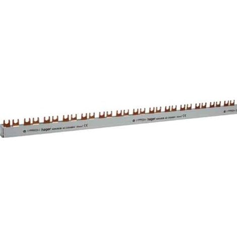 HAGER KDN263A PHASENSCHIENE 2P GABEL 10MM² 63A 12M