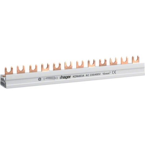 Hager KDN463A Rail de phase 4 pôles 63 A 1 pc(s) C131591