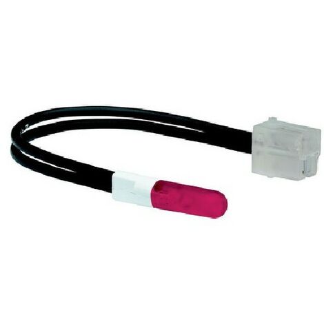 Hager – Lampe témoin LED 250V rouge – Indice de protection IP20 – Pour espaces confinés – Série Systo Essensya