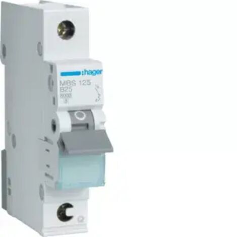 Hager Leitungsschutzschalter B 25A 1-polig MBS125 QuickConnect Leitungsschutzschalter