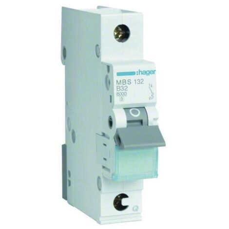 Hager Leitungsschutzschalter B 32A 1-polig MBS132 QuickConnect Leitungsschutzschalter