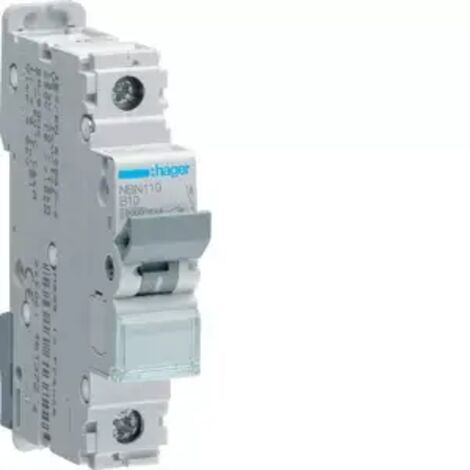 Hager LS-Schalter 1 polig 10kA/15kA B-10A 1M NBN110