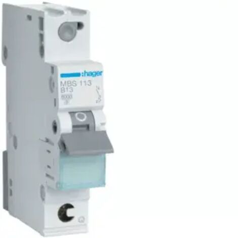 Hager LS-Schalter 1polig 6kA B-13A 1M QC MBS113