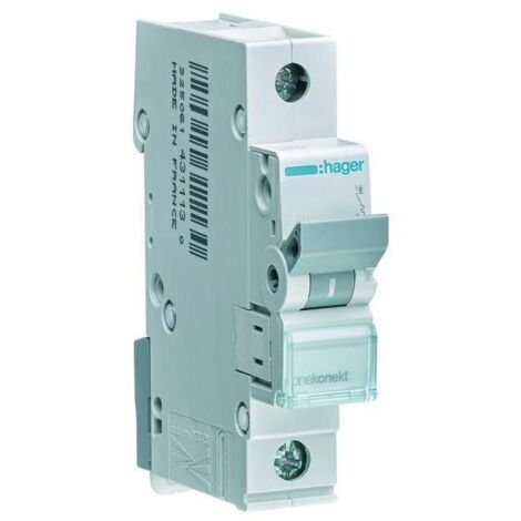 Hager LS-Schalter 1polig 6kA C-6A 1M MCN106