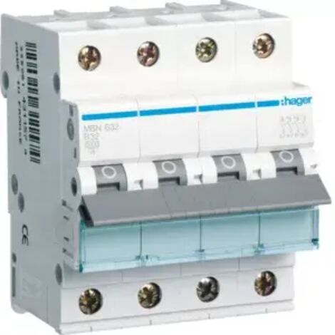 Hager LS-SCHALTER 3P+N 32A-B 6KA4PLE (MBN632)