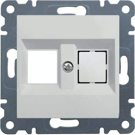 HAGER LUMINA2'SUPPORT DOUBLE KEYSTONE JACK LUMINA2 BLANC POLAIRE WL2320