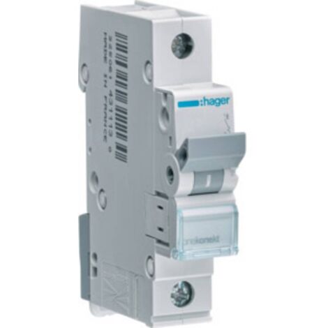 Hager MCN116 Hager Disjoncteur 1 pôle 16 A