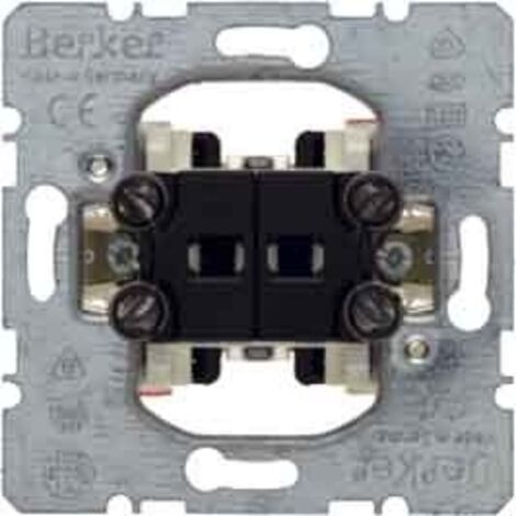 HAGER  MÉCANISME POUSSOIR DOUBLE MARCHA-MARCHA 1T-1T BASCULANT BERKER 5035