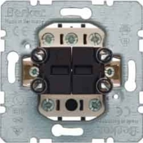 HAGER - MECANISMO PULSADOR DOBLE 4 CONTACTO ABIERTO 10A 250V