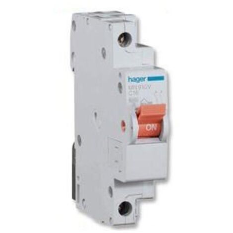 HAGER MN920V Interruptor automático MN 1P+N 20A curva C