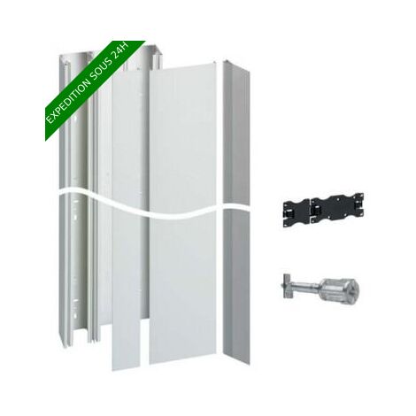 Hager – Pack GTL 13 modules – Gaine technique logement avec fixation quickfixe – Tunnel de séparation NF C 14-100 et NF C 15-100 – Espace câblage supplémentaire
