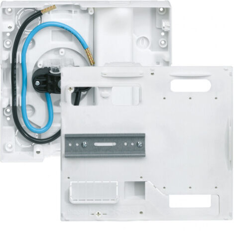 Hager – Panneau de contrôle monophasé 45mm pour CBE ou Linky – Dimensions 225x250mm – Classe II – RAL 9010 Blanc pur