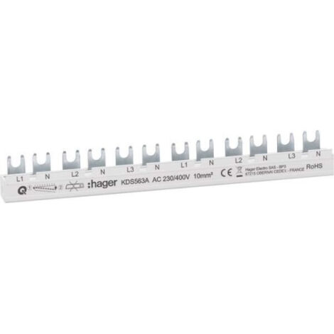 Hager Phasenschiene 12 Module 63A L1N-L2N-L3N-L1N KDS563A