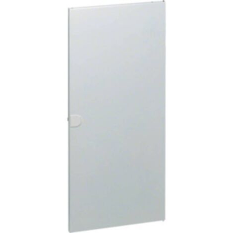 Hager – Porte de coffret électrique VA48T – Tôle d'acier blanc – Dimensions 620x285x15mm – 4 rangées – Installation en saillie - X54925
