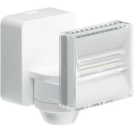 Hager – Projecteur LED 12W blanc avec détecteur de mouvement – Économie d'énergie – Indice de protection IP65 – Pour espaces extérieurs - EE632