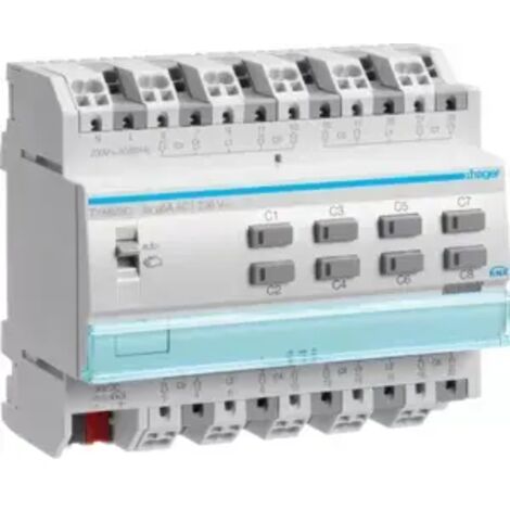 Hager Rollladenaktor Jalousieaktor 8-fach 230V KNX REG TYA628C