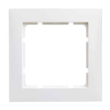 HAGER S1  CADRE 1 POSTE SÉRIE 1 GLOSS BLANC POLAIRE