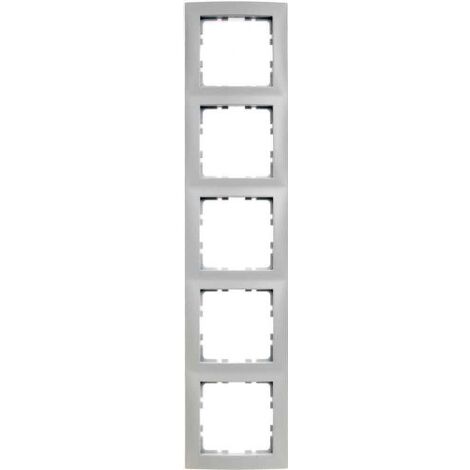 HAGER S1  CADRE 5 ÉLÉMENTS GLOSS BLANC POLAIRE BERKER 10158989